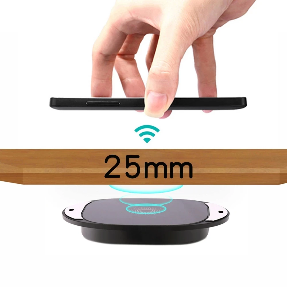 New Design Abs+Pvc Material Charger Convenient Fixed Desktop Wireless Charging