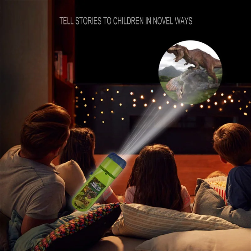 Wholesale Kids Bedtime Night Light Dinosaur Projector Torch Projection Light Animal Torches lamp Flashlight Light up Toy