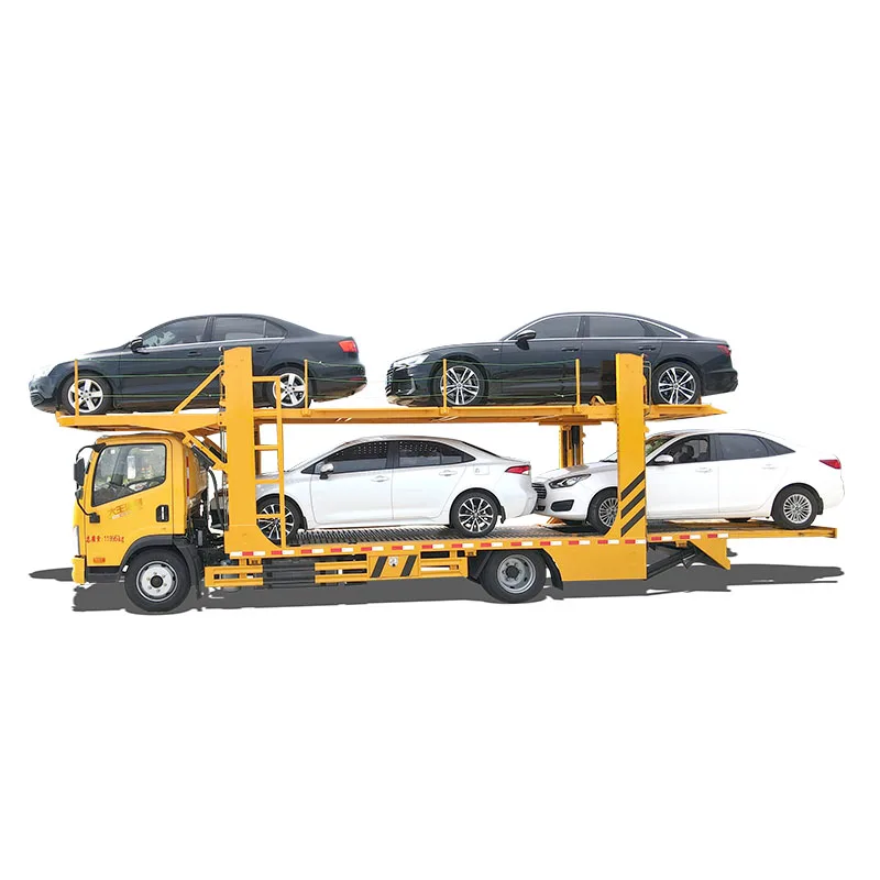FAW Brand 4 Cars Transport Truck  Double Deck Car Carrier Truck Trailer Auto Hauling Truck for Sale