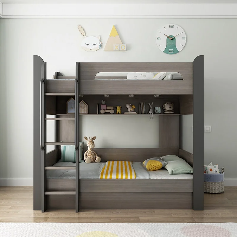 Teens Wood Storage Bedroom Home Wooden Furniture Set Hostel Teenage Toddler Twin Loft Children Girl Bunk Bed For Kids