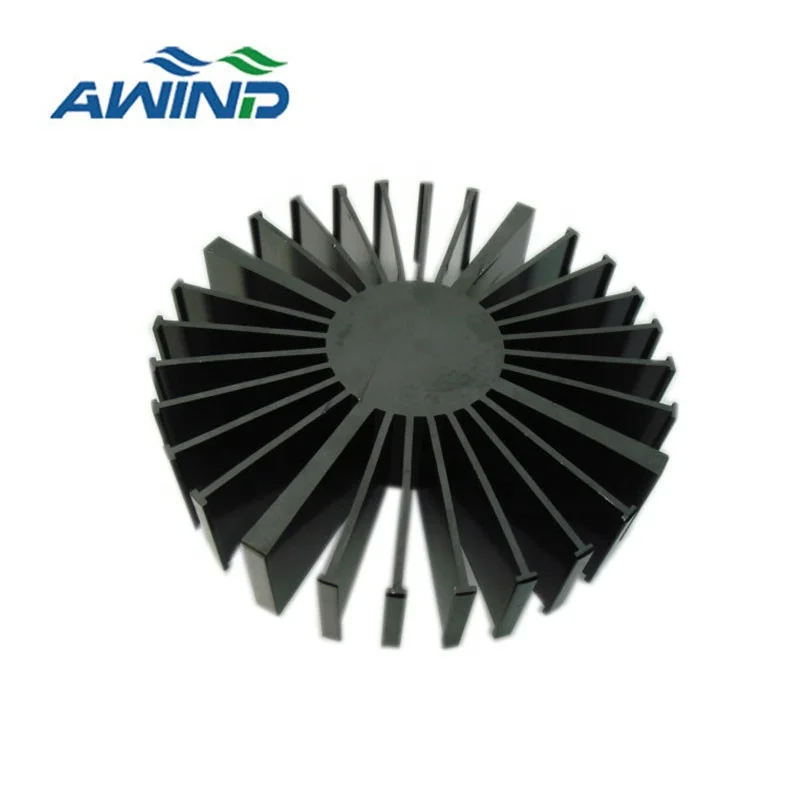 China Manufacturer Night High Bay Led Light Custom Extruded Aluminium Profiles Tubular Heat Sinks Highbay Heatsink 180mm 100mm