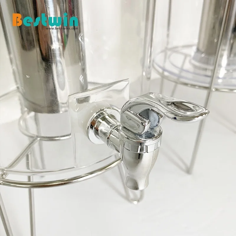 7L/8L Family Plastic Cold Drink Soda Wine Tea Lemonade Mini Beverage Simple Juice Dispenser