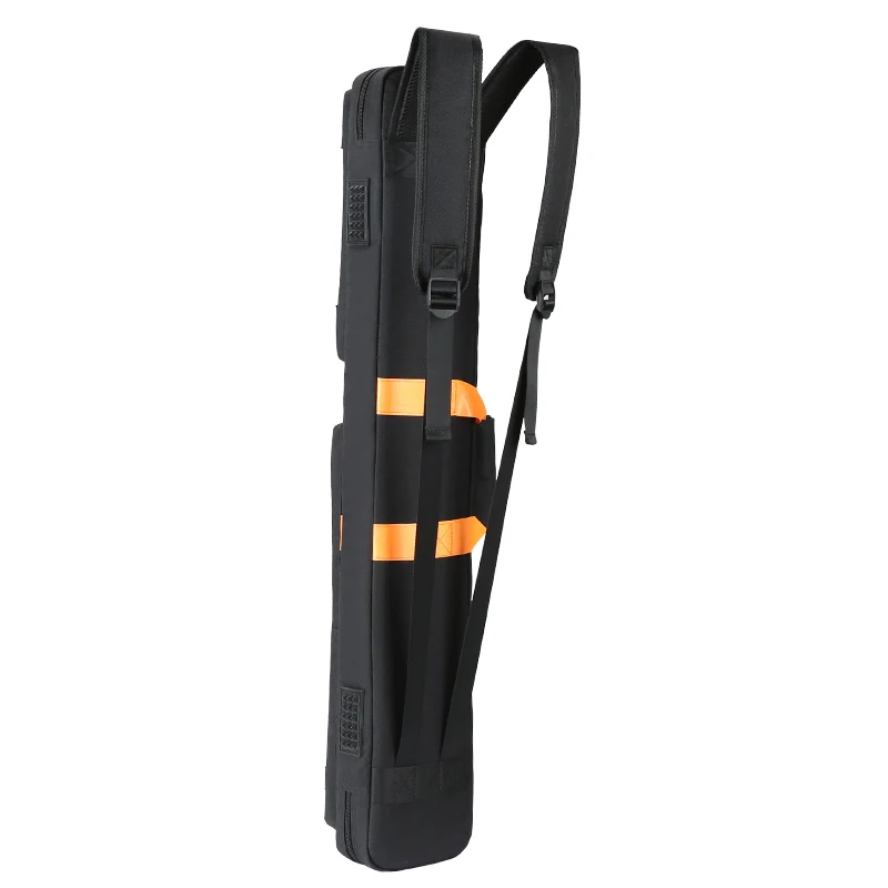 Custom Soft Snooker Billiard Carrying Case Waterproof Double Shoulder Straps Accommodates 3 Butts 4 Shafts Perfect Pool Cue Bag