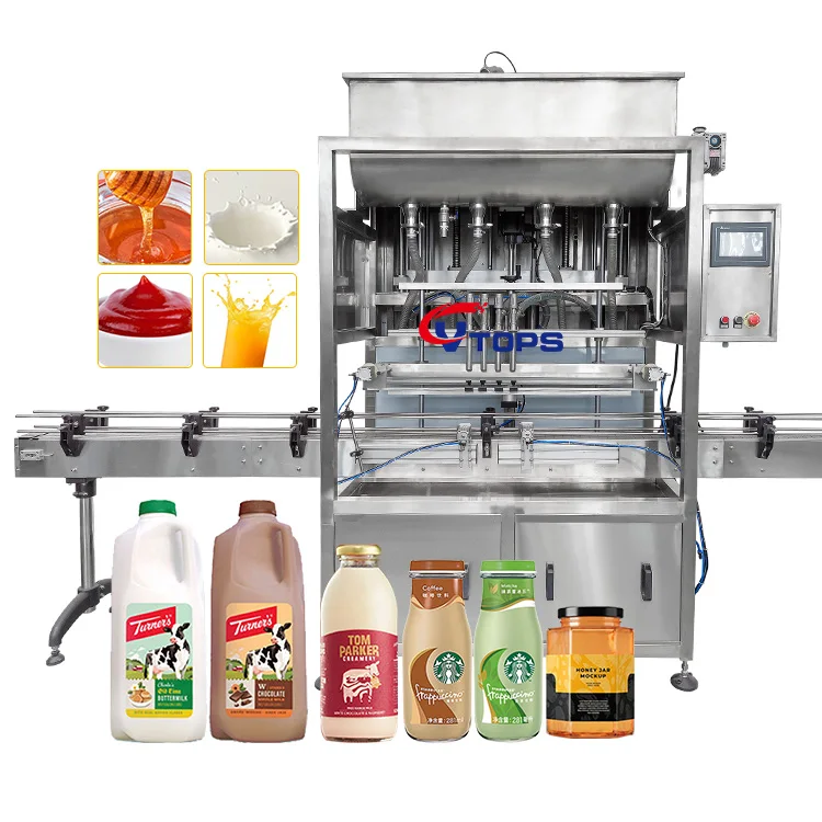 High Accuracy Automatic Viscous Liquid Cosmetics/ Laundry Liquid Detergent / Seasoner Filling Machine