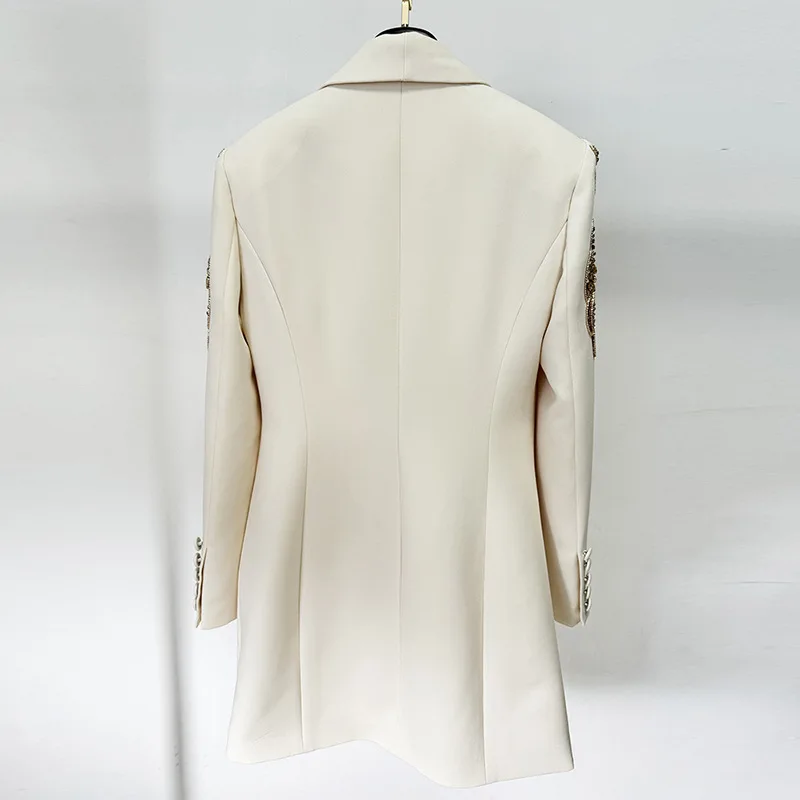 High quality boutique wholesale sequin short solid coats for women 2024 new star fashion diamond loose elegant women blazer