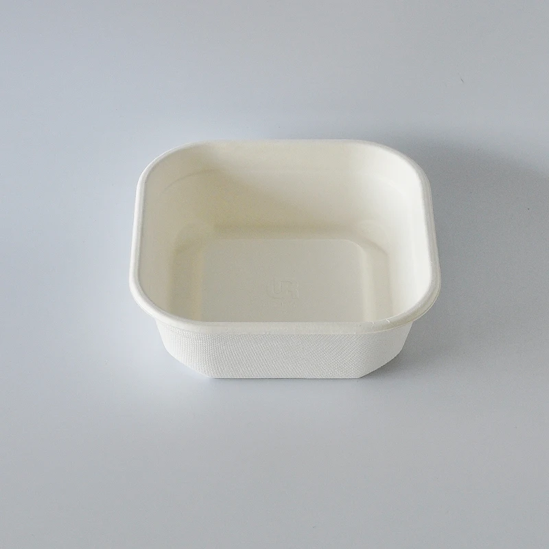 bagass take away food packing custom disposable biodegradable microwave 750ml lunch box with lid
