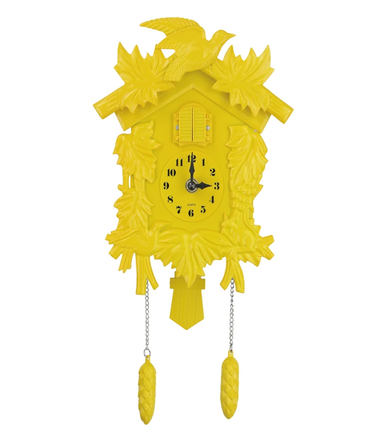 
designer home decor modern cuckoo clock pink cuckoo bird wall clock 