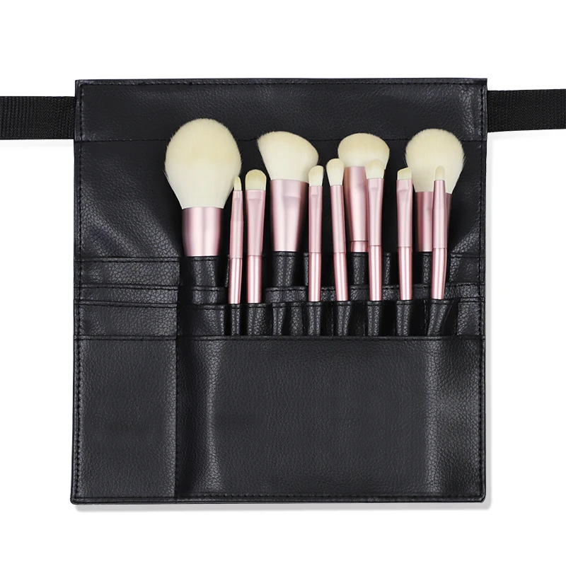 
Pro New High Quality Black PU Makeup Bag makeup waist apron for makeup artist 