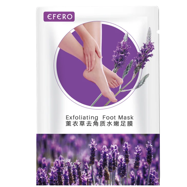 Private label Lavender Exfoliating Foot Peel Mask Peeling Foot Mask