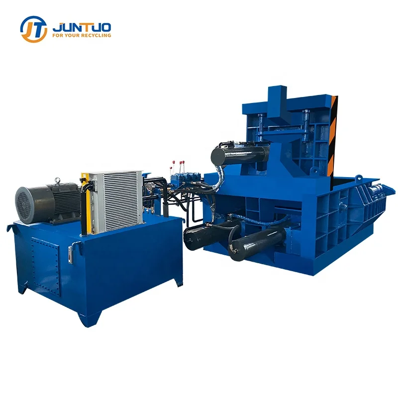 JUNTUO waste car compactor /car metal balling press/ baling press machine
