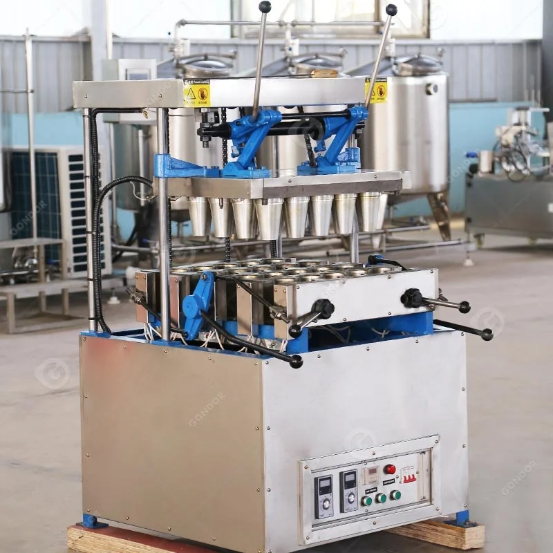 Sugar Small Make Icecream Roll Industrial Semi Automatic Wafer Bake Manual Ice Cream Cone Maker Machine