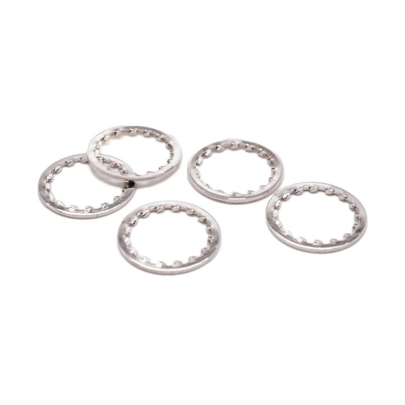sheet metal stamping service OEM custom 304 Stainless Steel Internal Tooth Serrated Lock Washer Gasket Control Mounting Washers