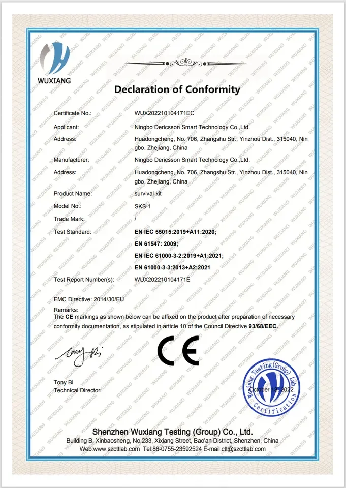 Outdoor camping survival kit bug out bag 72 hour backpack with emergency survival kit