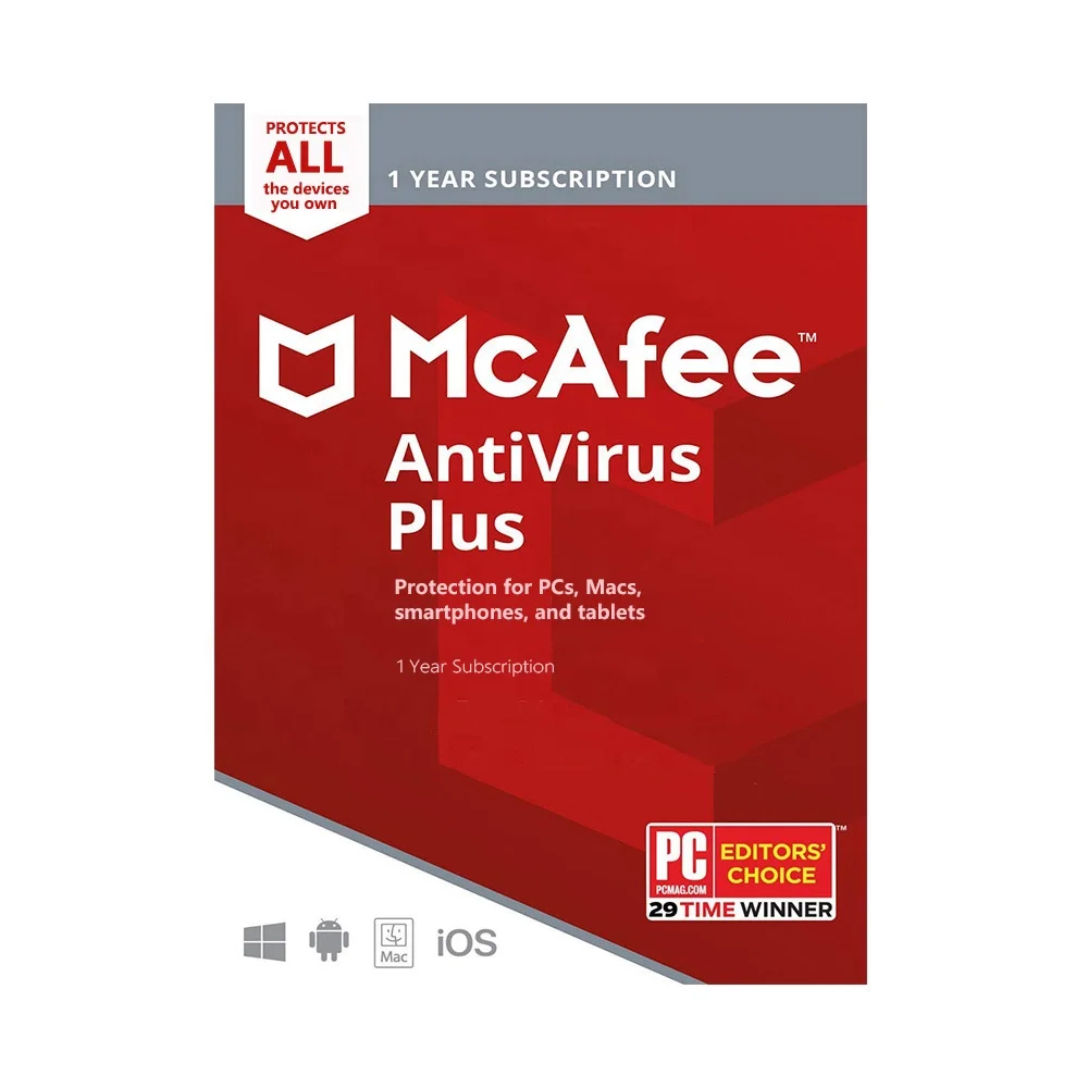 Онлайн-доставка электронной почты 24/7 McAfee антивирусное устройство 2022 неограниченные устройства 1 год подключения ключей программное обеспечение безопасности код
