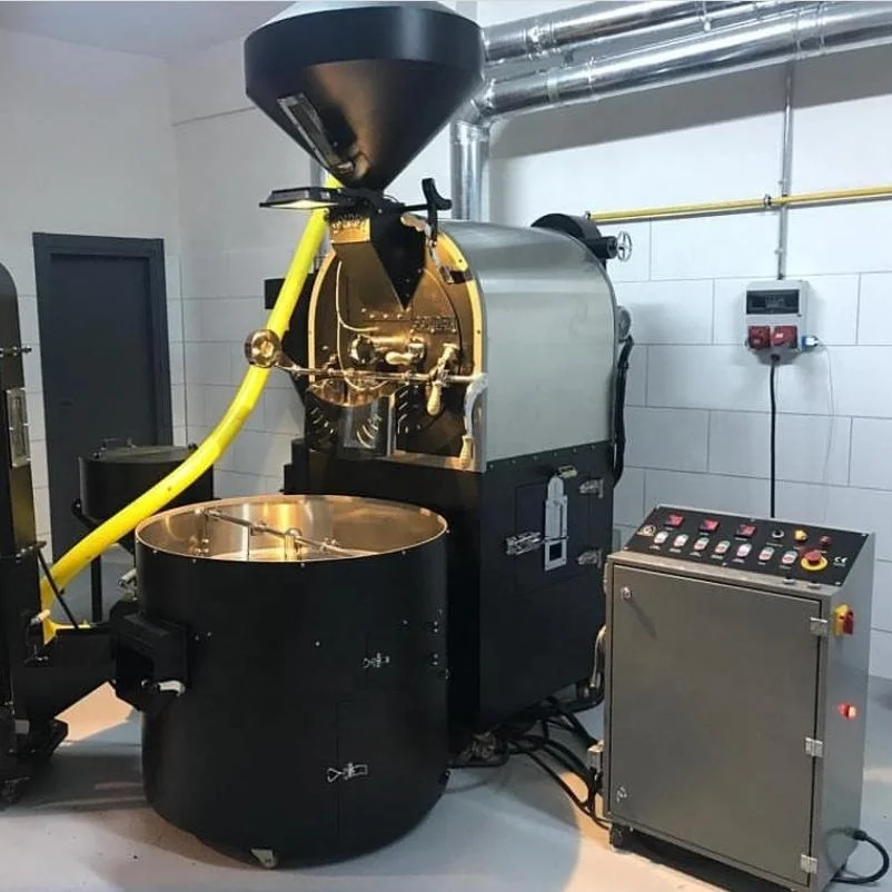 GR30  Golden Cocoa Roaster with Loader Commercial Cocoa Roaster, 30KG Capacity  Roasting Machine