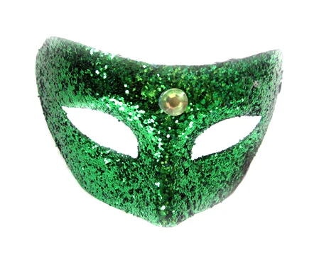 Green Plastic Half Face Eye Mask Funny Party Mask for Prom Party Carnival Masquerade Venetian Costume Cosplay Halloween Mask