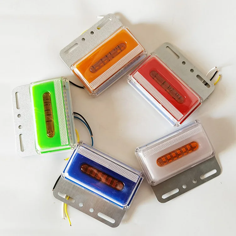 Hot Sell 24V LED Waterproof Warning Yellow Green Lighting Ground Truck Trailer Side Marker Lamp