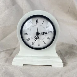 Country Roman Numerals Tabletop decoration Clock Battery Operated Rustic Farmhouse Farmstead Wooden Decor Art Wood Base Clock