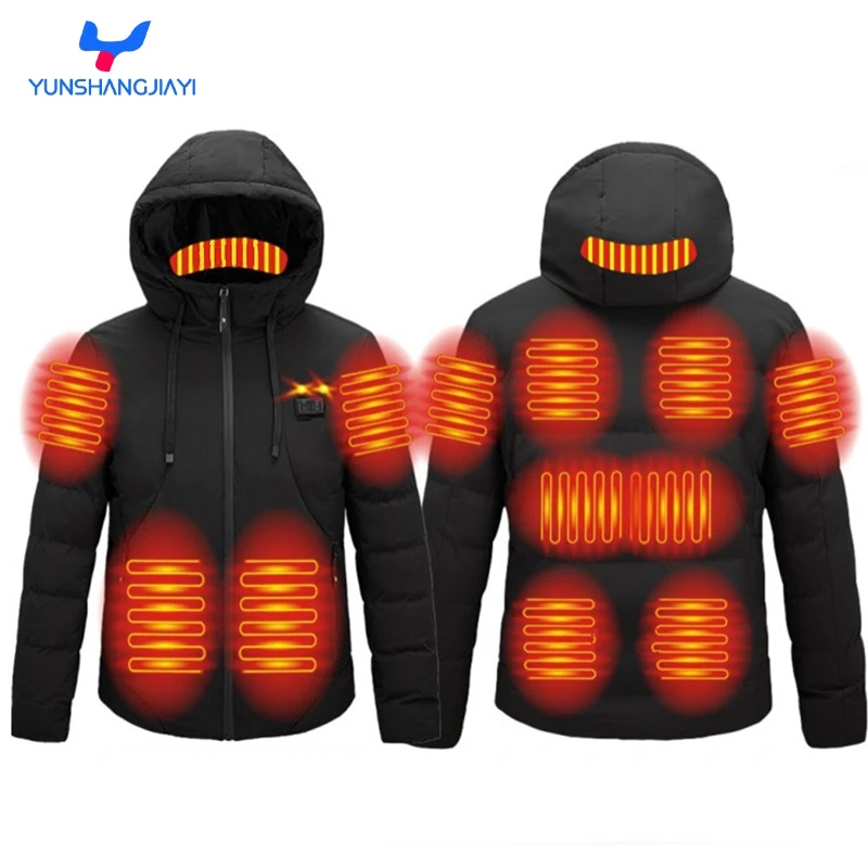 Battery Heated Clothes Heating Winter Outwear Jacket Temperature USB Charging Waistcoat Warm Heated Clothes Vest