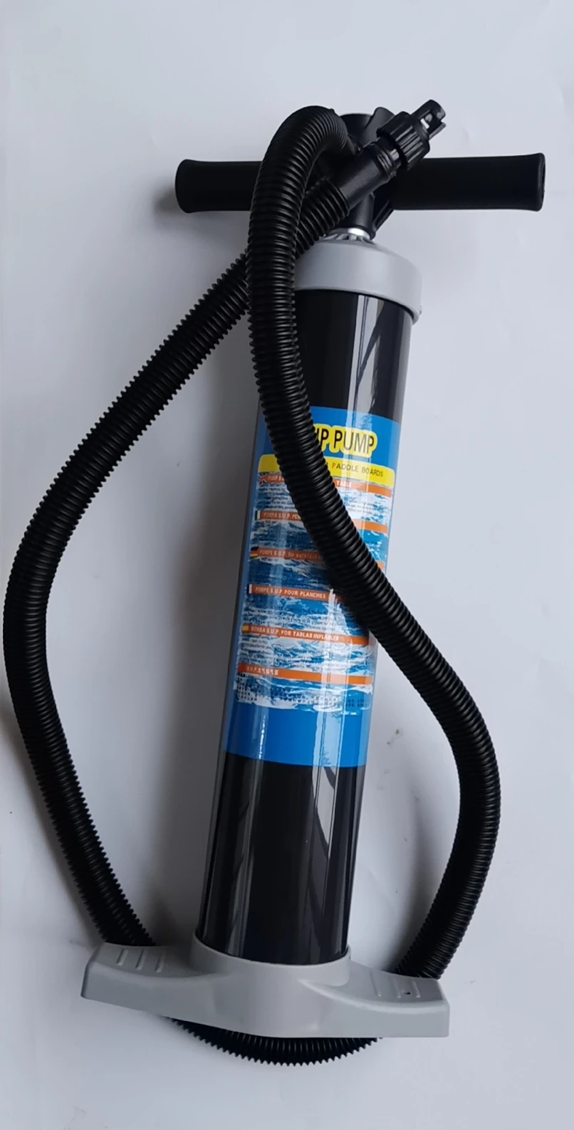 Double Action High Pressure Manual Gas Pump Swimming Pool Inflatable Toys Air Hand Pump 15 PSI 2.5L Yellow Middle Size Hand Pump