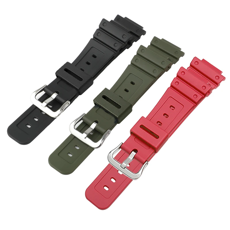 Resin strap for DW5600 GWM5610 Rubber strap silicone band strap watch bracelet Modified accessories