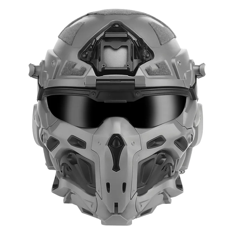 CXXM assault helmet Built-in communication headset, anti-fog fan, replaceable lenses tactical helmet full face helmet