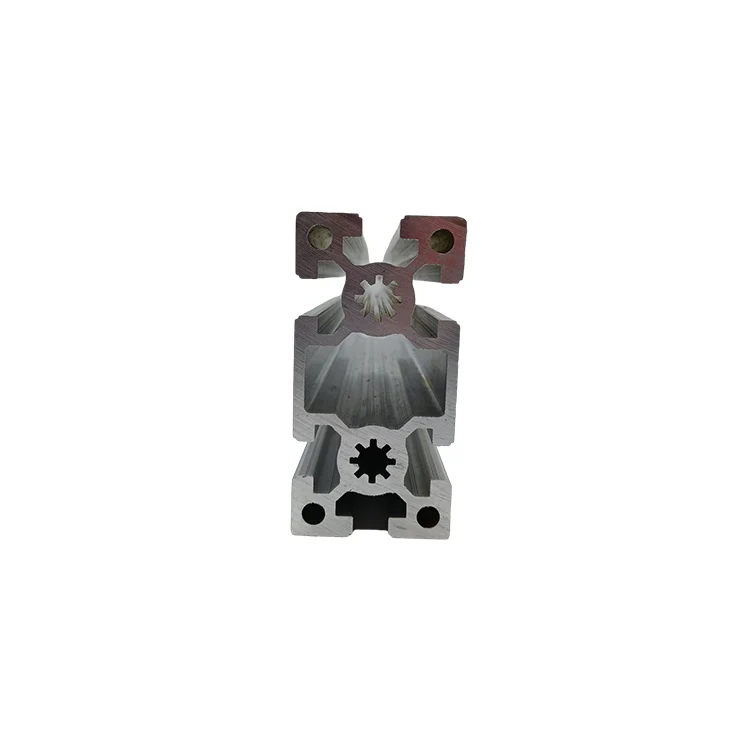 6063 Aluminum Extrusion Profile Frame T- Slot Custom Extruded Black Anodized Polished Industrial Aluminum Profile