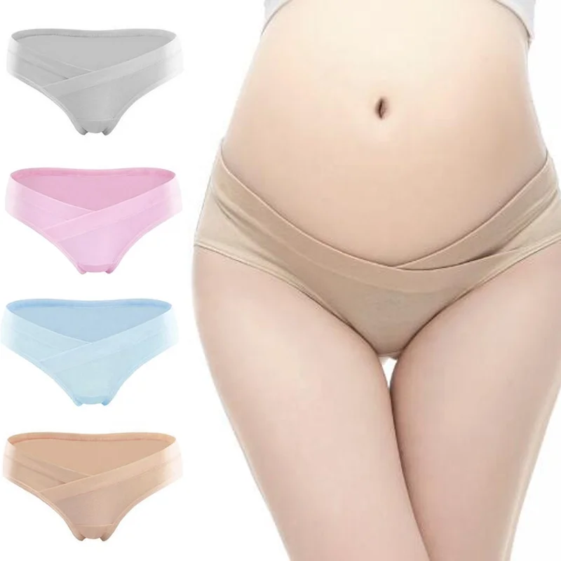 
U-Shape Low waist big size maternity pants women underwear cotton stomach lift triangle bottoming underwear women panties 