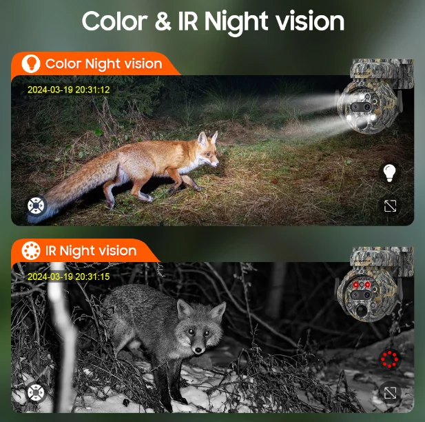 Custom  Branded Outdoor 6MP Solar Battery Security Camera  with Overseas Warehouse Pick & Pack Services