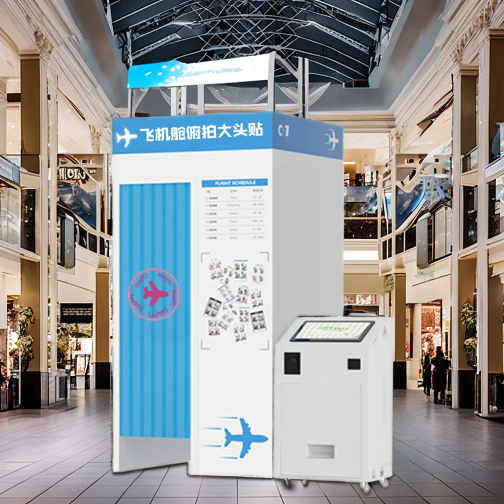 Customizable New Korean Fashion Multi-Degree Photo Booth Arcade Compatible with Cameras Smartphones