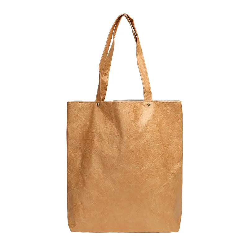 Waterproof Dupont Tyvek Paper Shopping Tote Bag Shoulder Bag With Zipper Pocket