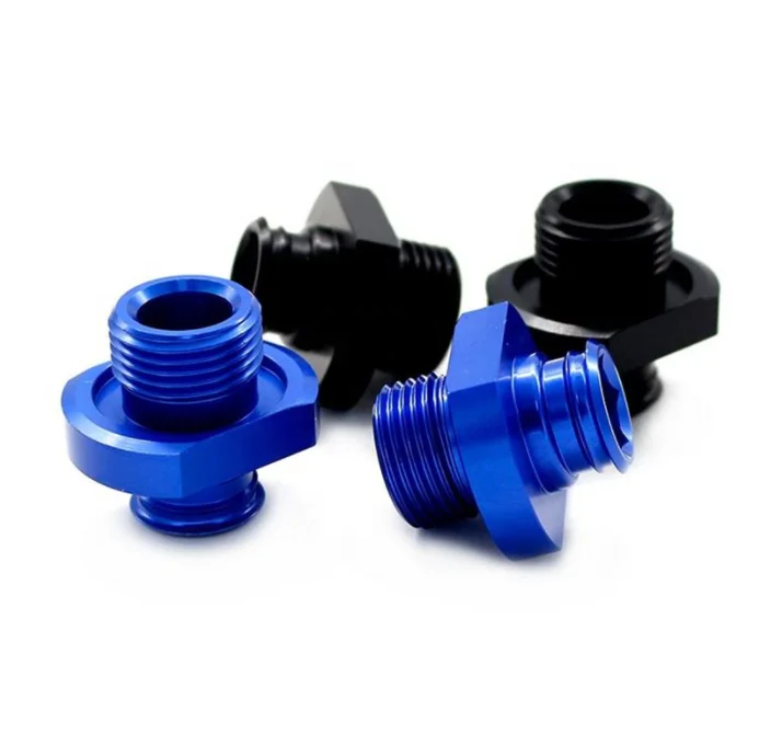 Precision round metal aluminum metal cnc machining aluminium flange&bolt nut cnc machining parts