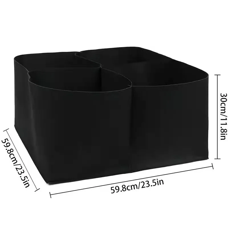 DD2557  Felt Cloth Planting Bag Black Fabric Grow Bag Bowl Vegetable Plant Grow Non-woven Nutrition Bag Multi-grid Nursery Pot