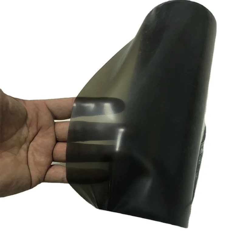 Transparent black latex sheet