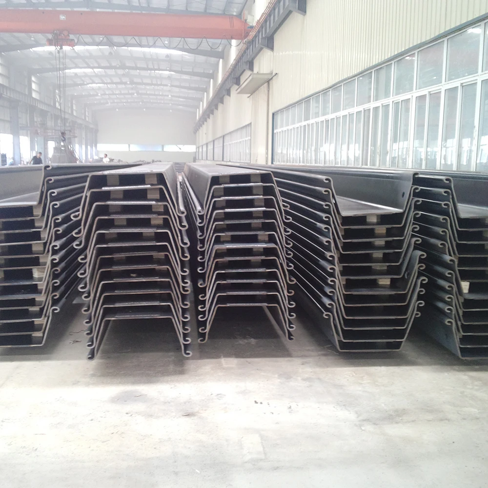 
Chinese high quality 12m cold formed U shape steel sheet piling pile for construction 