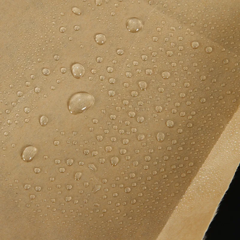 Disposable Portable Oilproof Membrane Inside Street Sausage Bbq Hamburger Hot Dog Packages Kraft Paper Bags