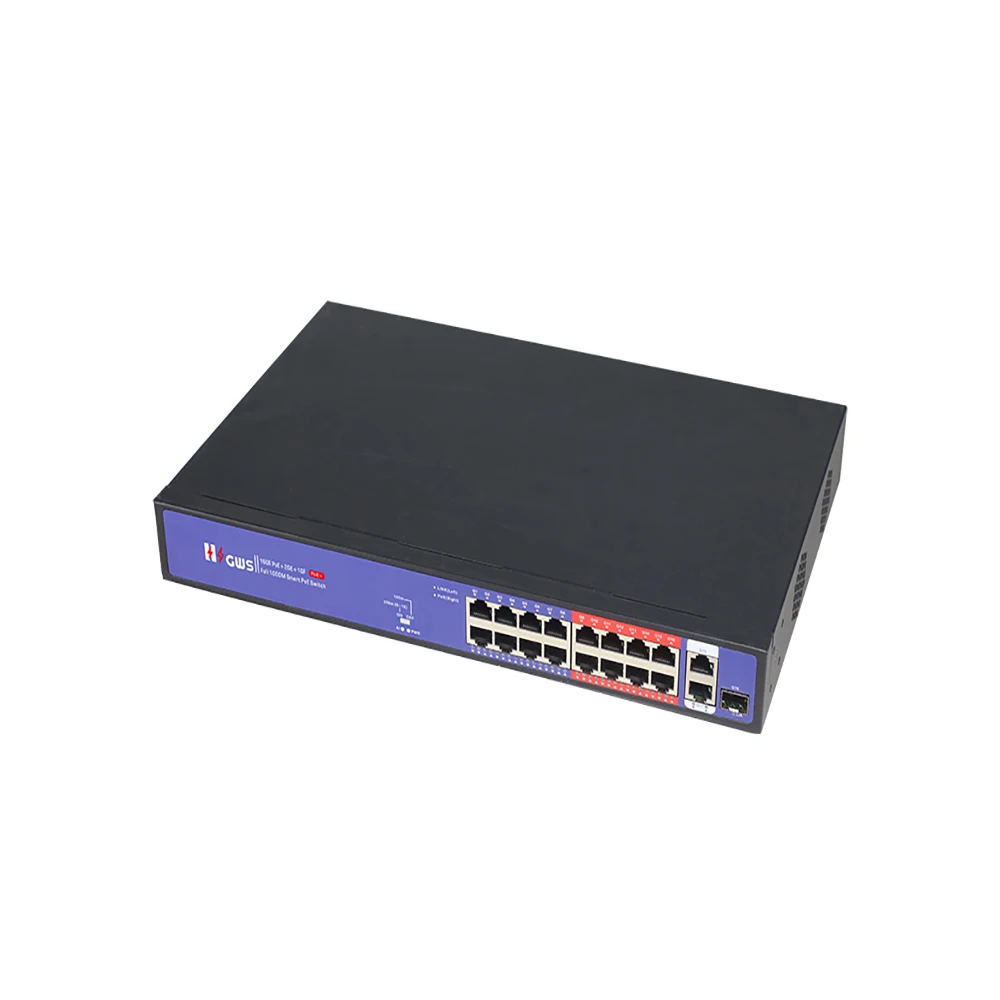 New Series 16-Port 1000Mbps Full Gigabit Uumanaged POE Switch with SFP Uplink Ethernet