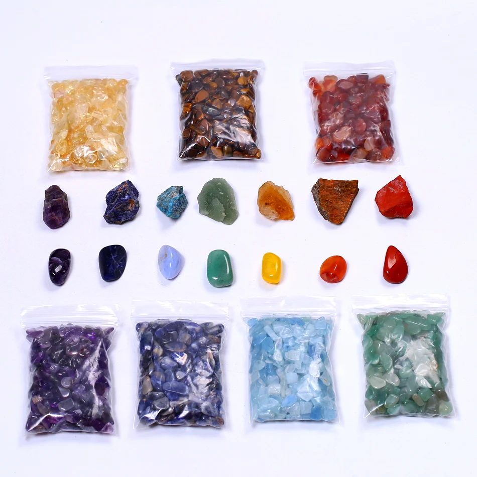 Bulk Wholesale Polished Colorful  Crystal Rainbow Fluorite Tumbled Stone