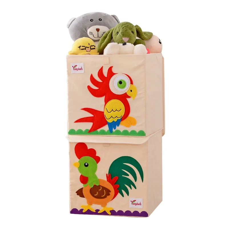 Large Capacity Design Stackable Storage Containers For Clothes Custom Pattern Box Storage Containers