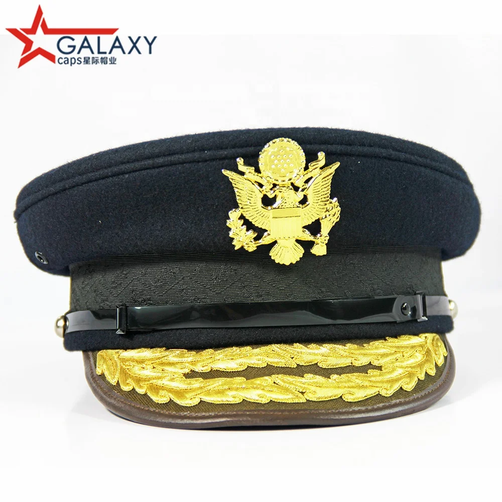 Wholesale High Quality Black Military hats Police Military Supplies