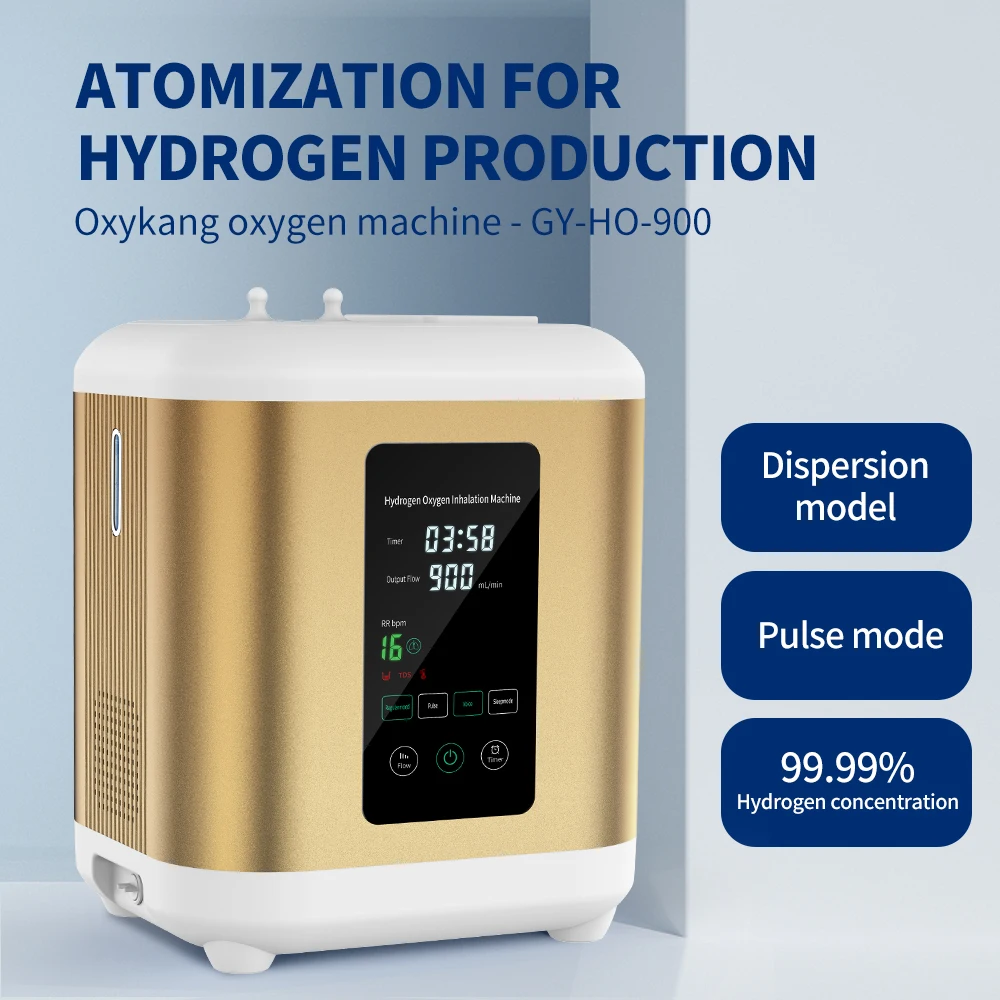 Suyzeko New Arrival SPE PEM electrolyzer molecular hydrogen gas inhaler hydrogen generator h2  inhalation machine 900ml