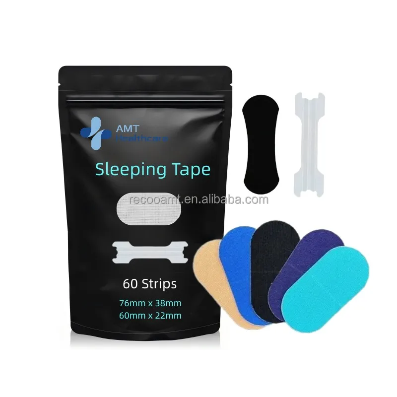 Latex-free Hypoallergenic Sport Nasal Strips Anti-sweat Super Elastic Nose Strips to Enhance Breathing black nose strips