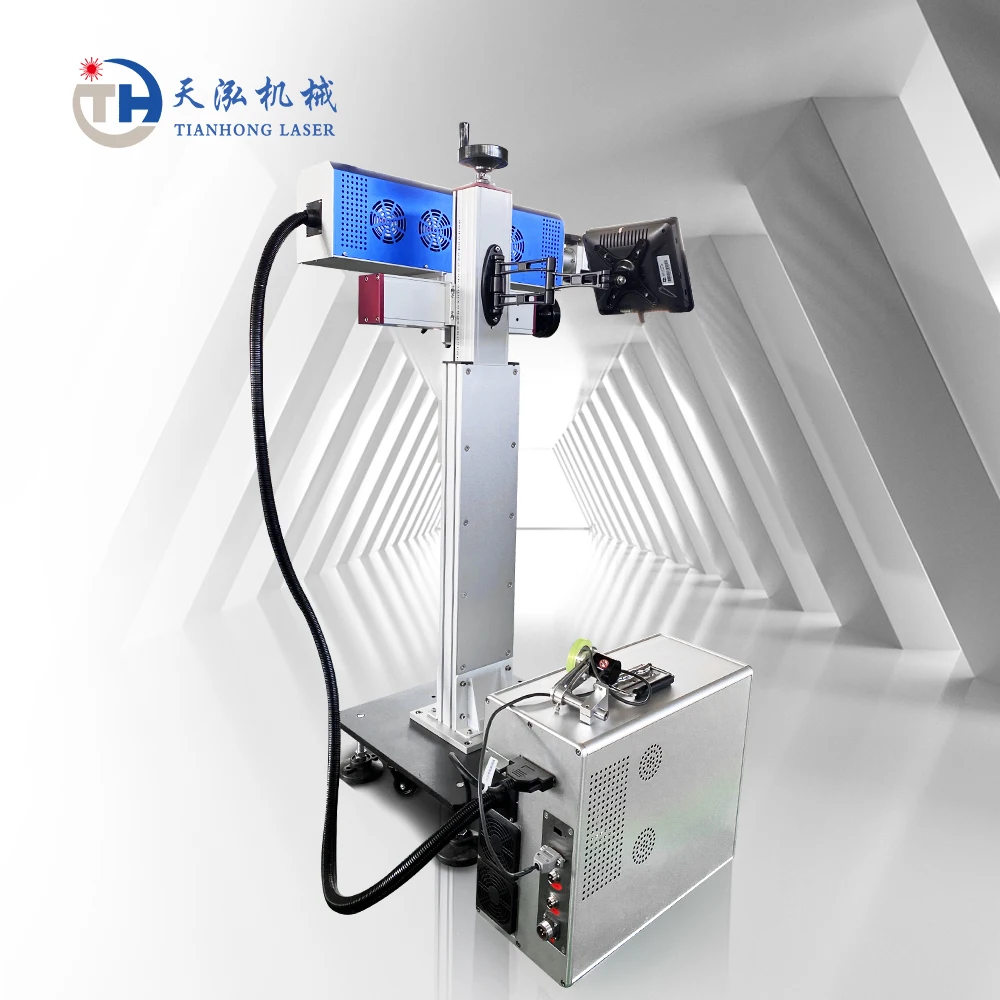 High Speed Auto Online Powermark Flying Co2 Laser Marking Machine Davi Source