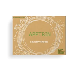 Hot Sell 50 Sheets Simple Design All In One Laundry Detergent Sheet Zero Waste Deep Cleaning Clothes Fits All Washing Machines