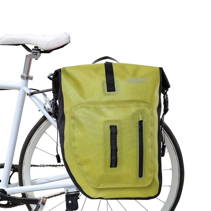 Outdoor Travel 600d Pvc Free Bicycle Bag Waterproof Bike Pannier Bag
