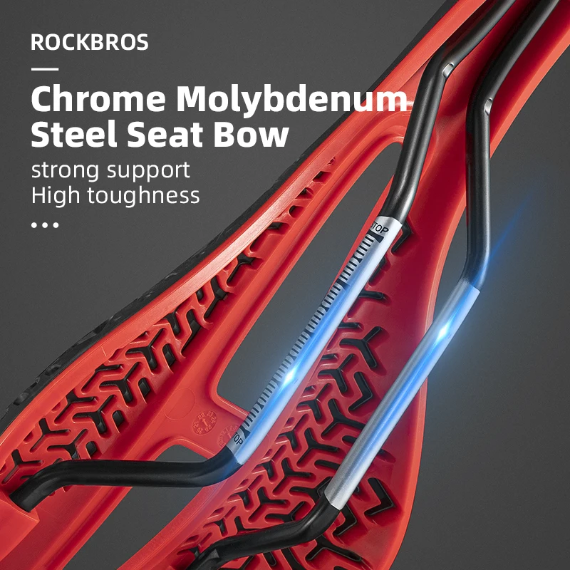 ROCKBROS 3D Bicycle Saddle Seat Nylon Mountain Road Bike Comfort Bike Cushion Outdoor Good Quality PVC Plastic