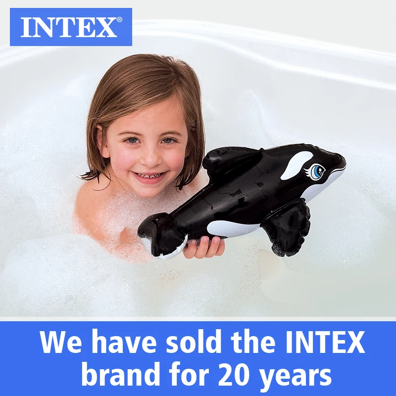 
[ SALE ] INTEX 58590 Summer beach swimming toys animal inflatable toys bath toys 