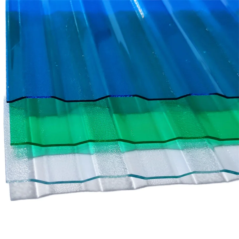 Low price high quality home outdoor application roof polycarbonate embossed corrugated roofing sheet