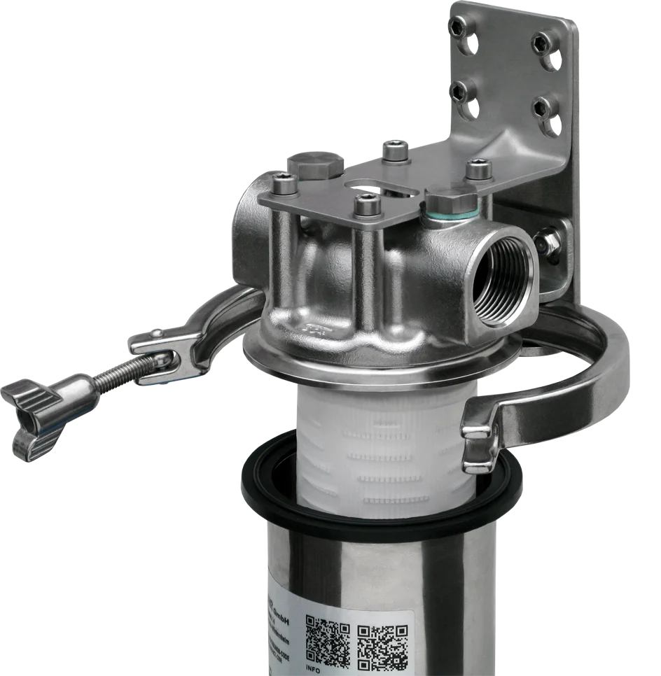 316 Stainless steel Air Filter Housing with Sterile Membrane Cartridge Filter Suitable for Gas Sterilization Filtration