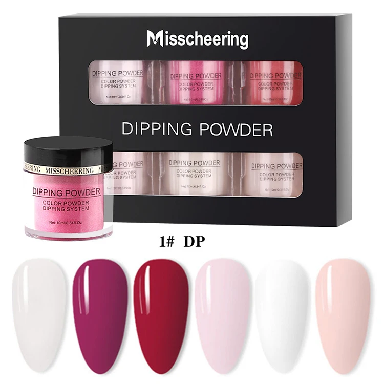 
Misscheering Dipping Powder Brush Set Manicure Nail Art Holographic Powder Glitter Nail Art Pigment DIY Nail Art Decoration 